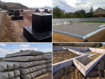 Типы фундаментов и области их применения